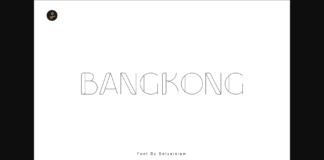 Bangkong Font Poster 1