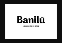 Banilu Font Poster 1
