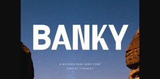 Banky Font Poster 1