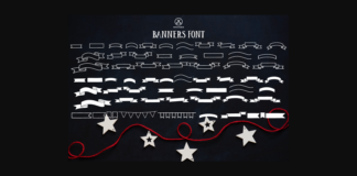 Decorative Banners Font Poster 1