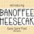 Banoffee Cheesecake Font