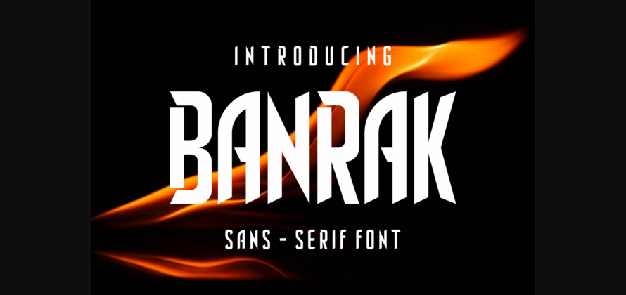 Banrak Font Poster 3