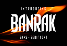 Banrak Font Poster 1