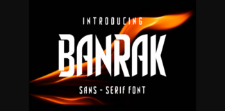 Banrak Font Poster 1