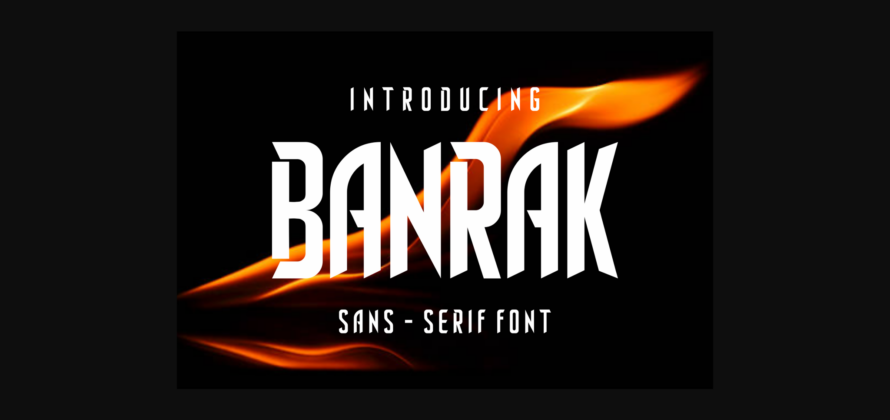 Banrak Font Poster 2