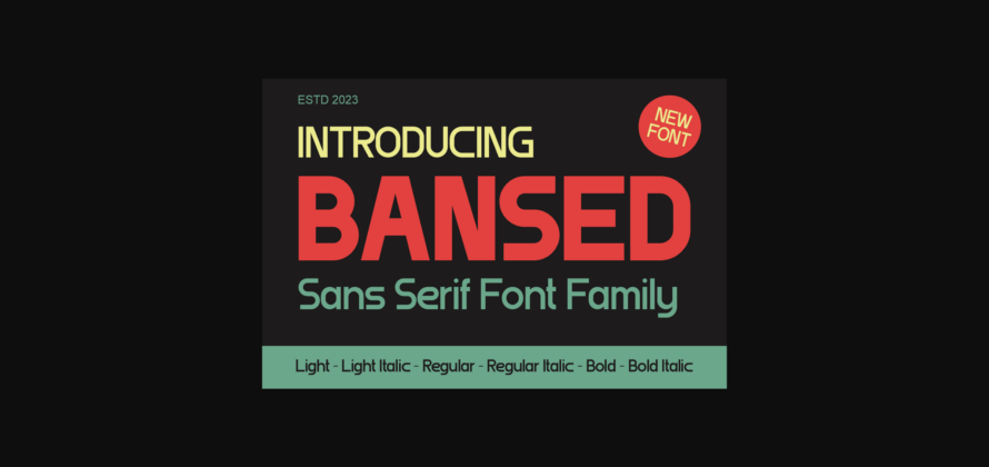 Bansed Font Poster 3