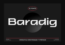 Baradig Font Poster 1