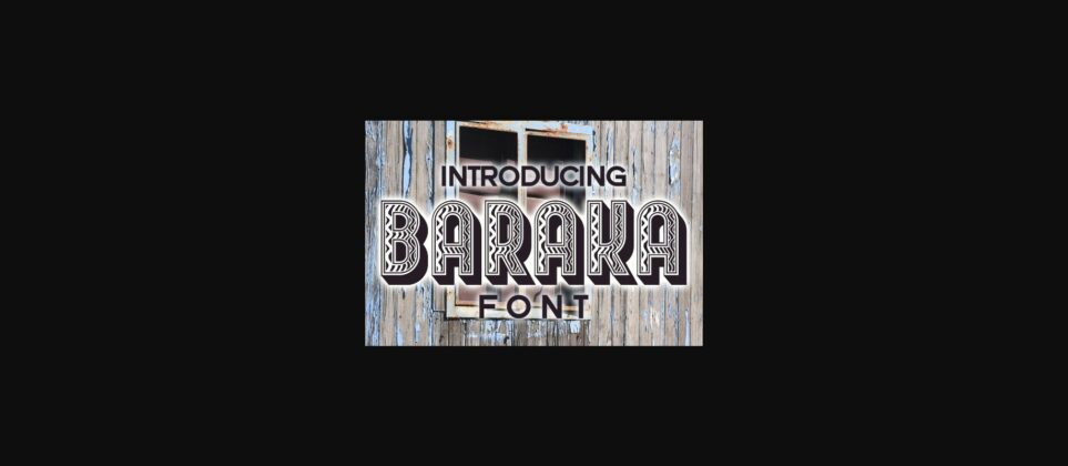 Baraka Font Poster 3