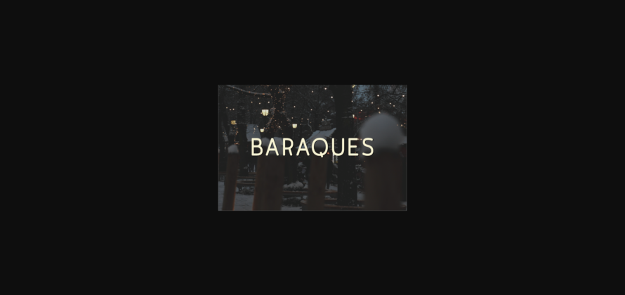 Baraques Font Poster 3
