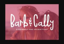 Barb and Cally Font Poster 1