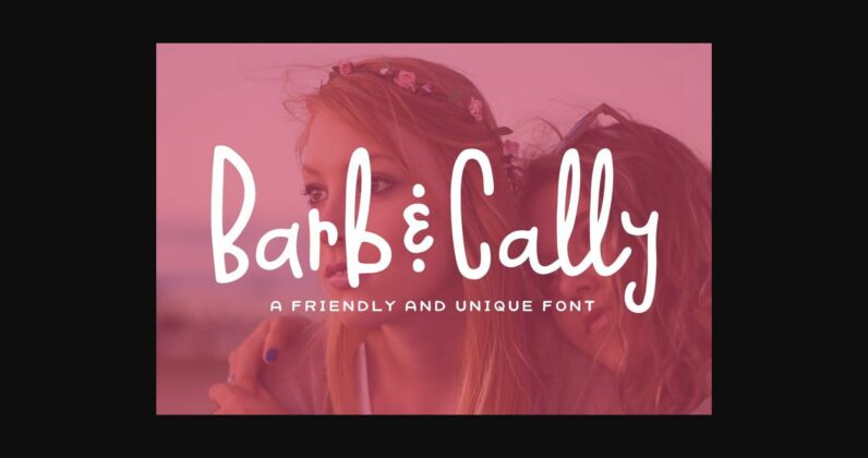 Barb and Cally Font Poster 1