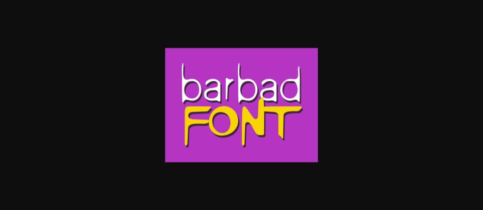 Barbad Font Poster 3