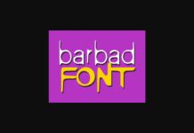 Barbad Font Poster 1