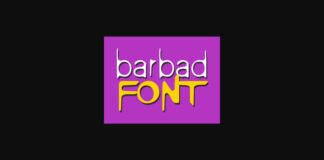 Barbad Font Poster 1