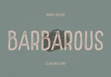 Barbarous Font Poster 1