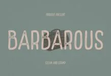 Barbarous Font Barbarous Font Poster 1