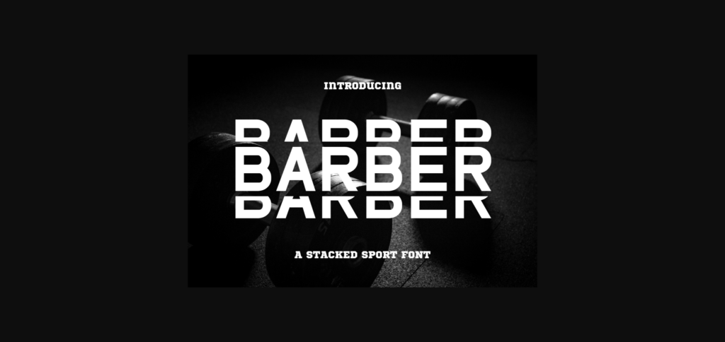 Barber Font Poster 1