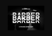 Barber Font Poster 1