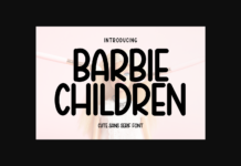Barbie Children Font Poster 1