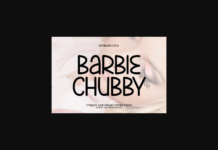 Barbie Chubby Font Poster 1