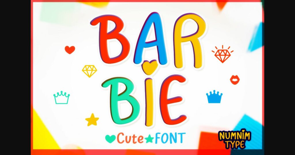 Barbie Font Poster 1