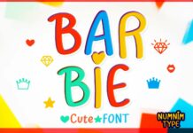 Barbie Font Poster 1