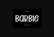 Barbie Font Poster 1