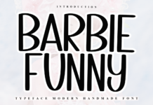 Barbie Funny Font Poster 1