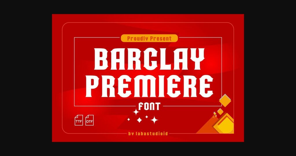 Barclay Premiere Font Poster 3