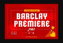Barclay Premiere Font Poster 1