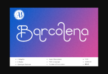 Barcolena Font Poster 1