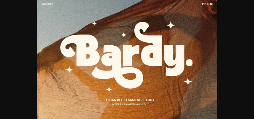 Bardy Font Poster 3