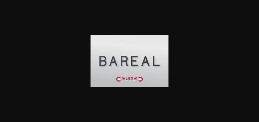 Bareal Font Poster 3