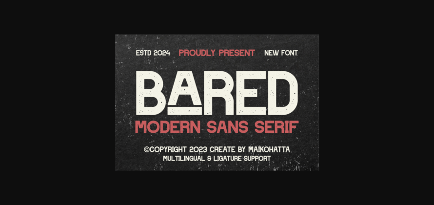 Bared Font Poster 1