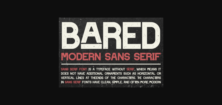 Bared Font Poster 4