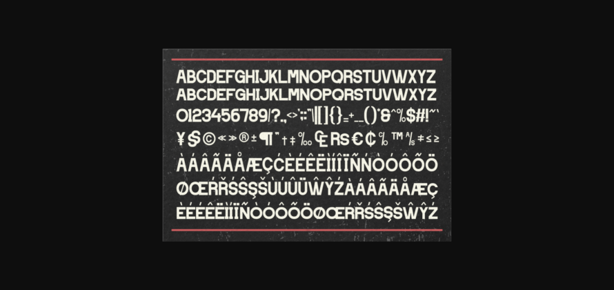 Bared Font Poster 10