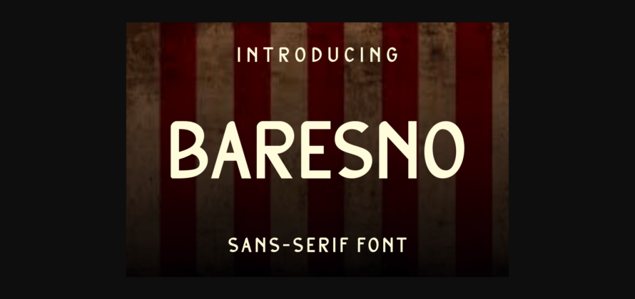 Baresno Font Poster 3