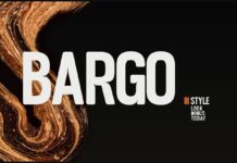 Bargo Font Poster 1