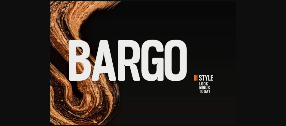 Bargo Font Poster 1