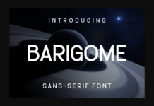 Barigome Font Poster 1