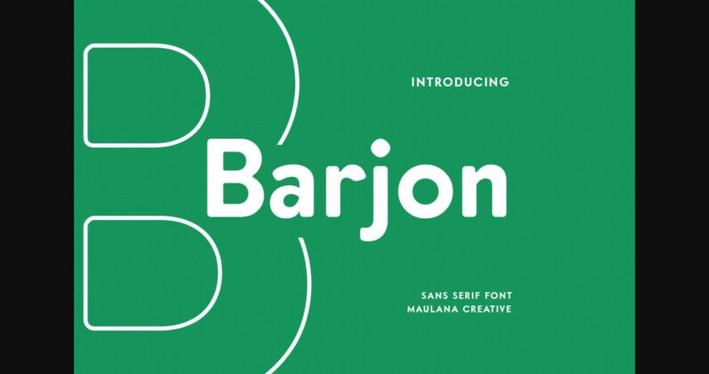 Barjon Font Poster 3