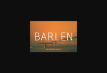 Barlen Font Poster 1