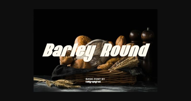 Barley Round Font Poster 3