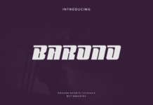 Barono Font Poster 1