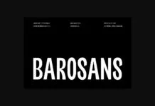Barosans Font Barosans Font Poster 1