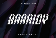 Barridy Fonts