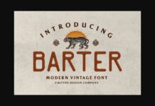 Barter Font Poster 1