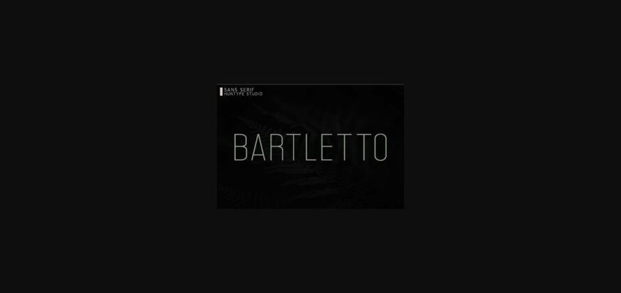Bartletto Font Poster 3