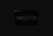 Bartletto Font Poster 1