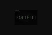 Bartletto Font Poster 1